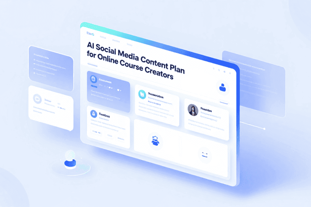 AI Social Media Content Plan for Online Course Creators